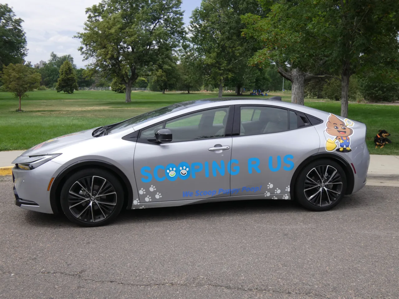 The Scooping R Us service car